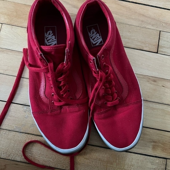 Vans Grade School Off The Wall red sneakers - Picture 5 of 9